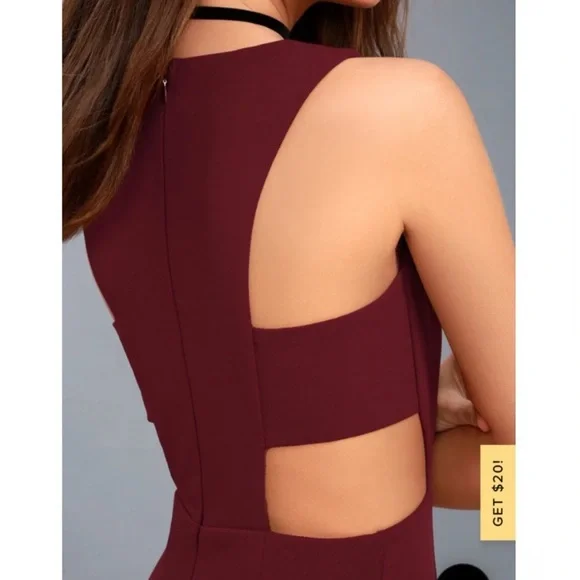 Lulus Loving Embrace Burgundy Cut Out Sleeveless Maxi Dress - Picture 3 of 13